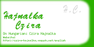 hajnalka czira business card